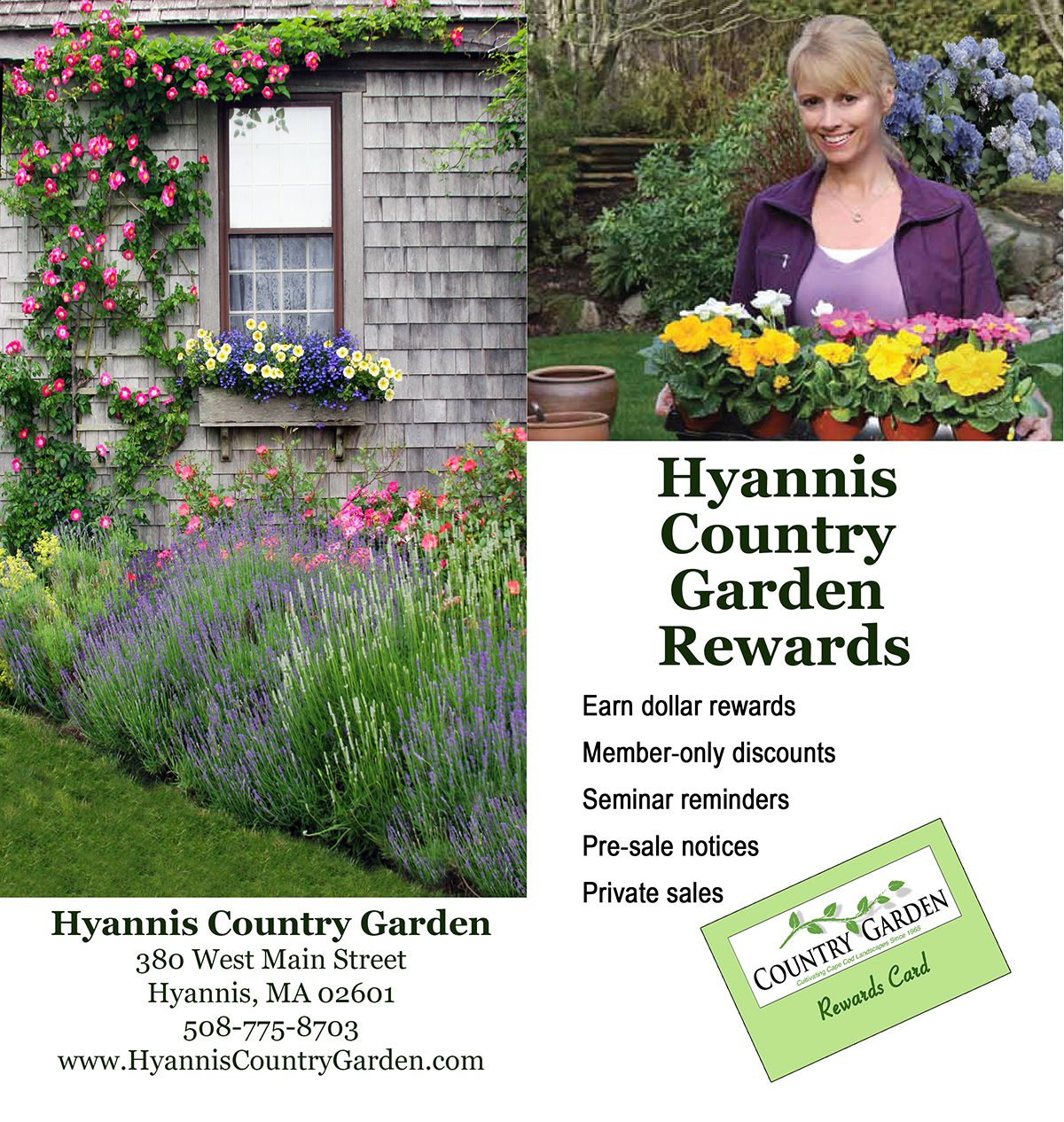 Rewards Guarantees Returns Hyannis Country Garden